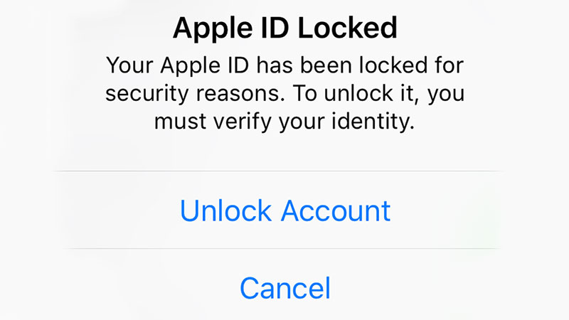 Apple account locked due to security reasons apple account locked due to security reasons are seams